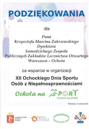 Ochocki Dzień Sportu - gratulujemy zawodnikom!