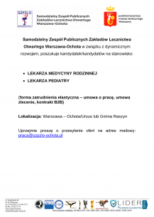 SZPZLO Warszawa-Ochota is looking for candidates