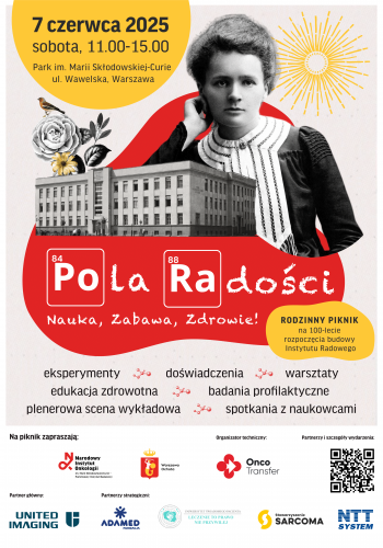 Rodzinny piknik z Marią Skłodowską-Curie z okazji 100-lecia rozpoczęcia budowy Instytutu Radowego