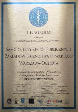I nagroda 2012