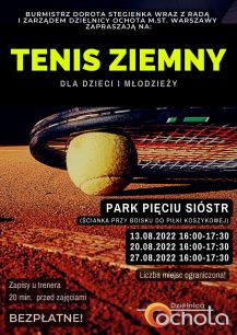 Tenis ziemny dla dzieci i młodzieży - zajęcia w Parku Pięciu Sióstr